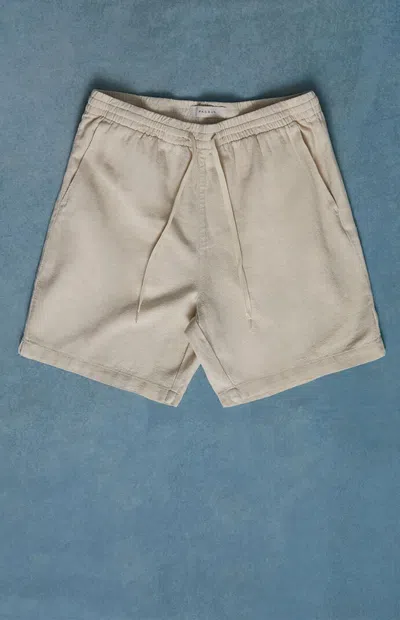 Pacsun Men's Cream Linen Shorts In Neutral