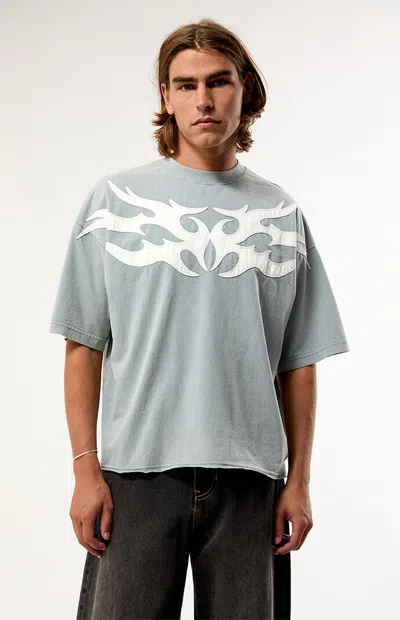 Pacsun Men's Cyber Applique T-shirt In Gray