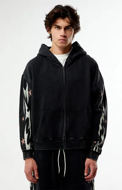 Pacsun Men's Cyber Full Zip Hoodie In Black