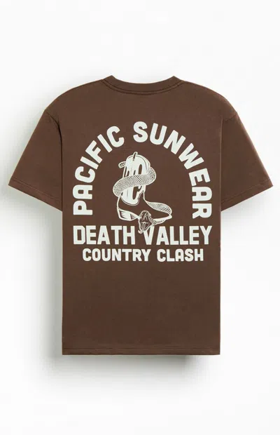 Pacsun Men's Death Valley T-shirt In Brown
