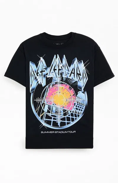 Pacsun Men's Def Leppard Album T-shirt In Black