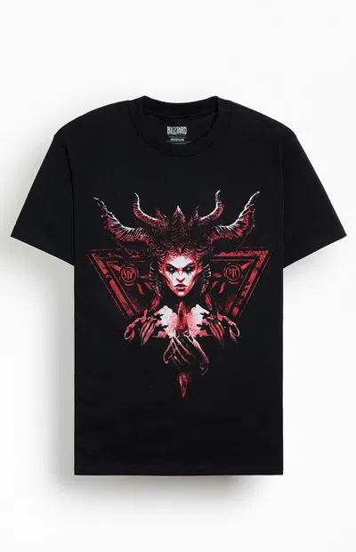 Pacsun Men's Diablo Firey T-shirt In Black