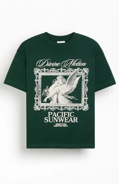 Pacsun Men's Divine Motion T-shirt In Green