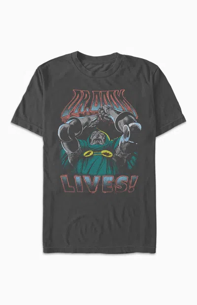 Pacsun Men's Doom Lives T-shirt In Charcoal In Gray