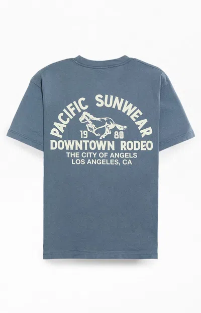 Pacsun Men's Downtown Rodeo T-shirt In Navy In Blue