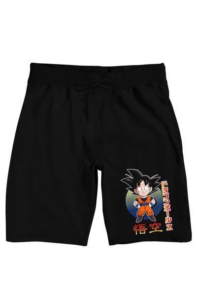 Pacsun Men's Dragon Ball Z Goku Earth Sweat Shorts In Black