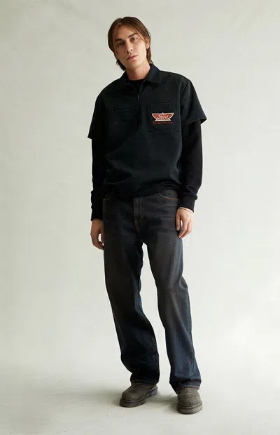 Pacsun Men's Dylan Baggy Jeans Black Tinted