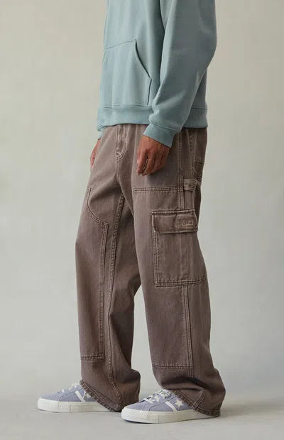 Pacsun Men's Dylan Baggy Jeans Cargo Carpenter Washed Brown In Neutral