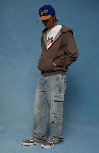 Pacsun Men's Dylan Baggy Jeans Cargo Medium Blue Tint In Medium Indigo In Brown