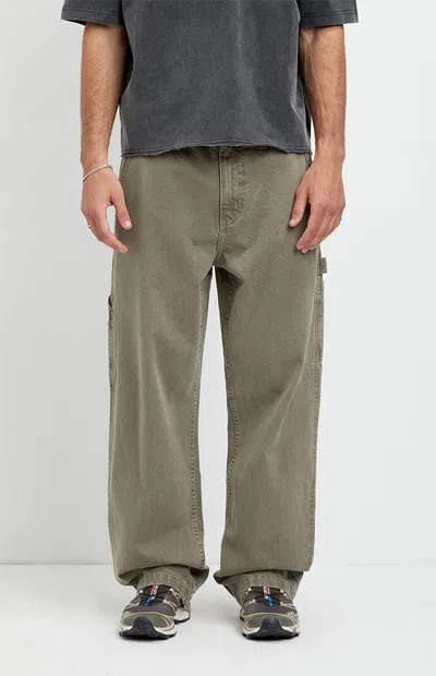 Pacsun Men's Dylan Baggy Jeans Carpenter Brown In Green