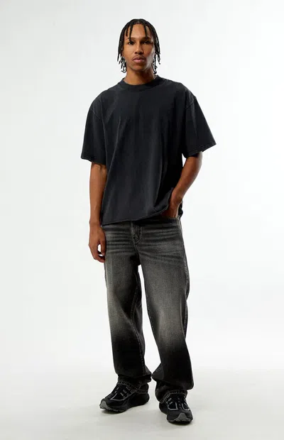 Pacsun Men's Dylan Baggy Jeans Vintage Wash Black In Gray