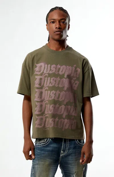Pacsun Men's Dystopia T-shirt In Brown In Green