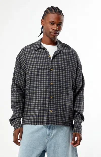 Pacsun Men's East Plaid Long Sleeve Shirt In Multi
