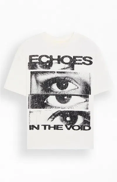 Pacsun Men's Echoes Cropped T-shirt In White In Red