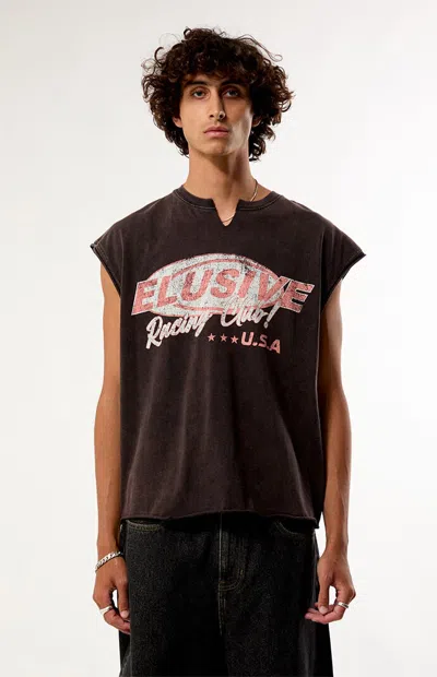 Pacsun Men's Elusive Cutoff Muscle Tank Top In Black