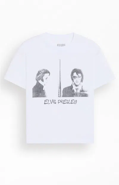 Pacsun Men's Elvis Presley King Of Rock 'n Roll T-shirt In White