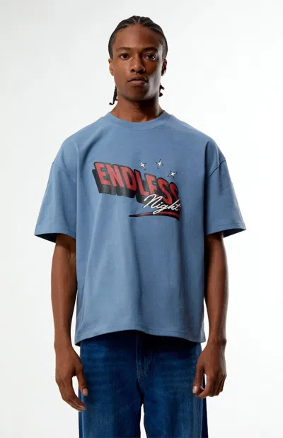 Pacsun Men's Endless Night T-shirt In Blue In Multi