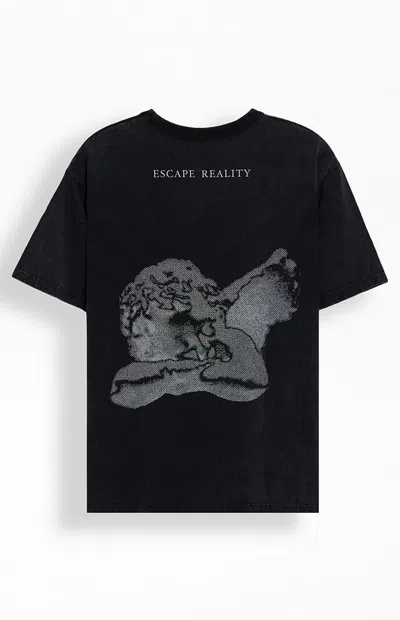 Pacsun Men's Escape Reality Oversized T-shirt In Black