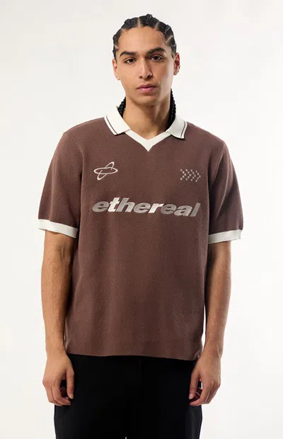 Pacsun Men's Ethereal Polo Shirt In Brown
