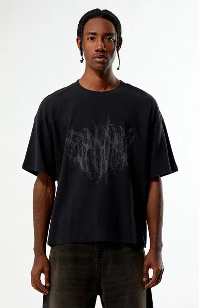 Pacsun Men's Euphoria Waffle Knit T-shirt In Black In Multi