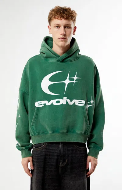 Pacsun Men's Evolve Cropped Hoodie In Green