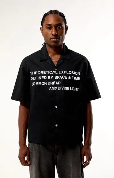 Pacsun Men's Explosion Camp Shirt In Black