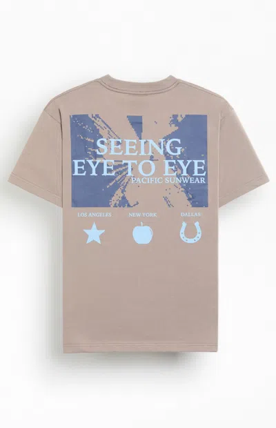 Pacsun Men's Eye To Eye T-shirt In Light Brown In Nude