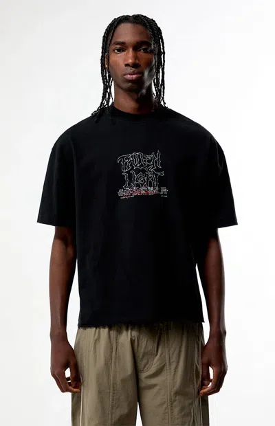 Pacsun Men's Fallen Light Cropped Boxy T-shirt In Black