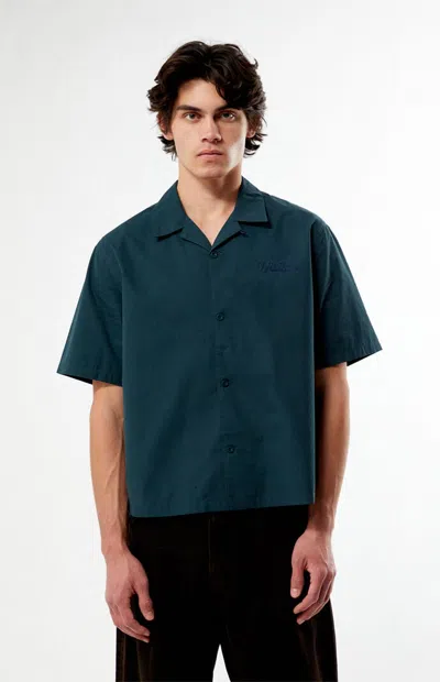Pacsun Men's Farms Green Woven Camp Shirt