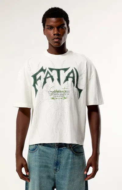 Pacsun Men's Fatal Applique T-shirt In White In Neutral
