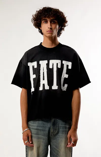Pacsun Men's Fate Knit T-shirt In Washed Black
