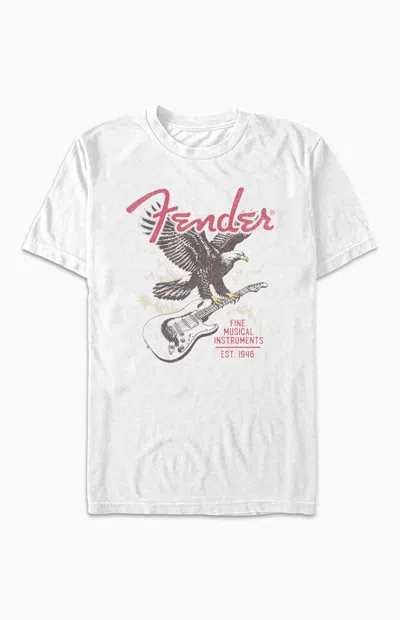 Pacsun Men's Fender Strat Eagle T-shirt In White