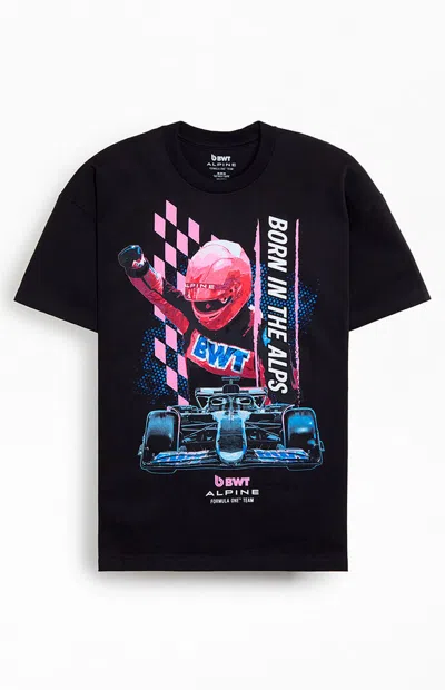 Pacsun Men's Flag Team Driver Formula One Team T-shirt In Black