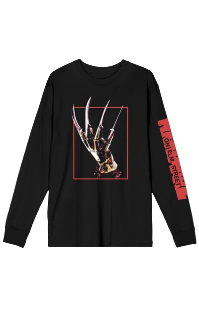 Pacsun Men's Freddy Nightmare On Elm Street Long Sleeve T-shirt In Black