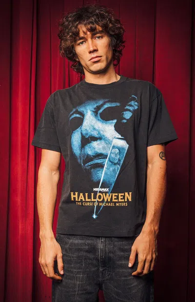 Pacsun Men's Frida Cinema Horror Halloween The Curse T-shirt In Washed Black