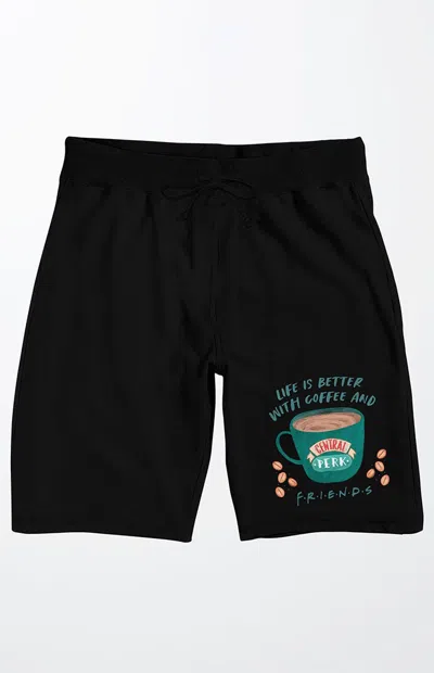 Pacsun Men's Friends Tv Coffee Sweat Shorts In Black