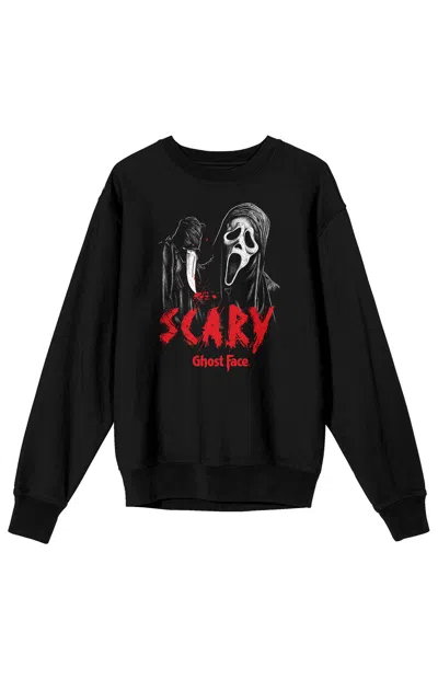 Pacsun Men's Ghostface Scary Mask Crew Neck Sweatshirt In Black