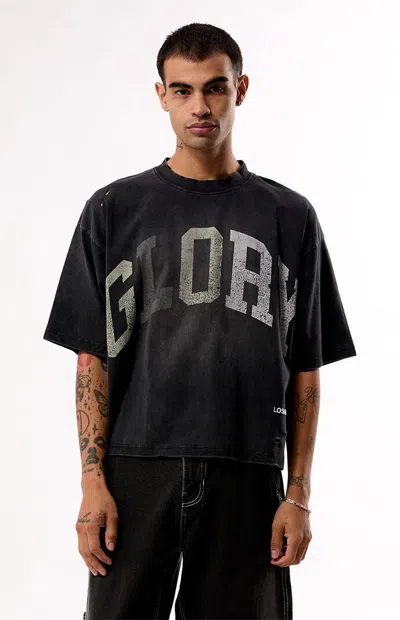 Pacsun Men's Glory Ripped Cropped T-shirt In Black