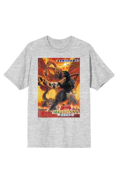 Pacsun Men's Godzilla T-shirt In Gray