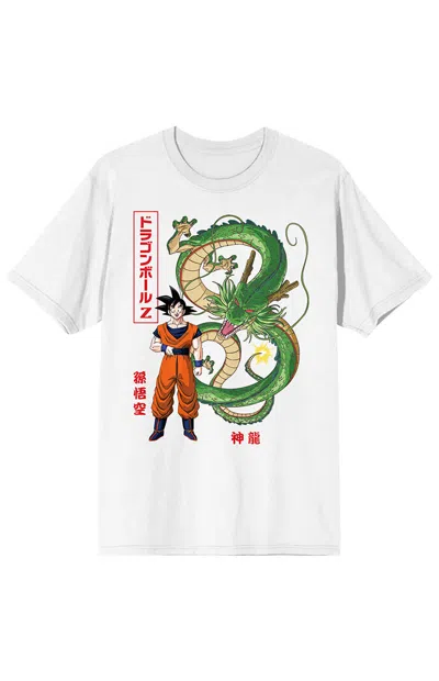 Pacsun Men's Goku And Shenron Dragon T-shirt In White