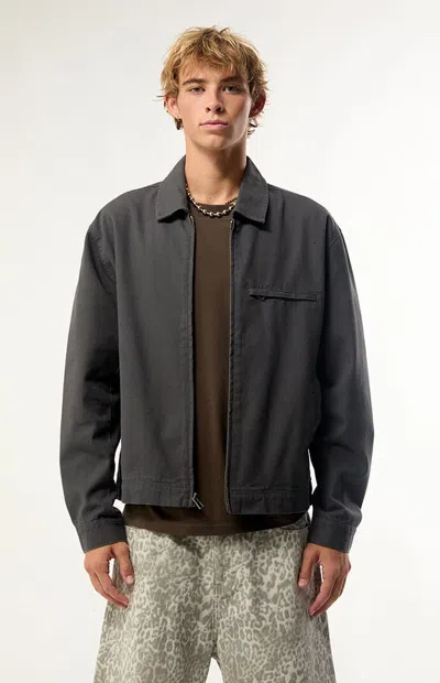 Pacsun Men's Gray Canvas Work Jacket