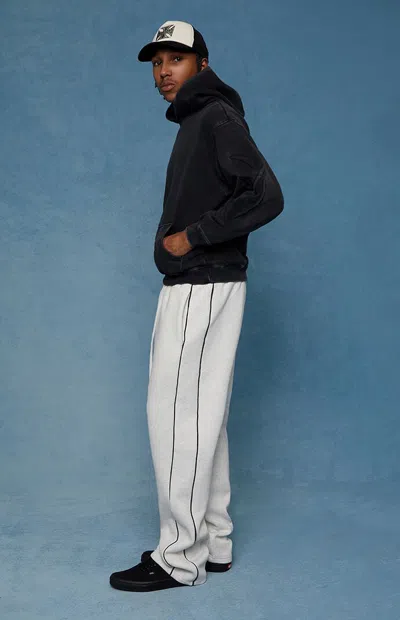 Pacsun Men's Gray Piping Track Sweatpants