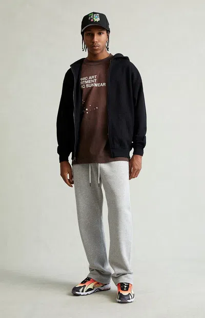 Pacsun Men's Gray Straight Leg Sweatpants