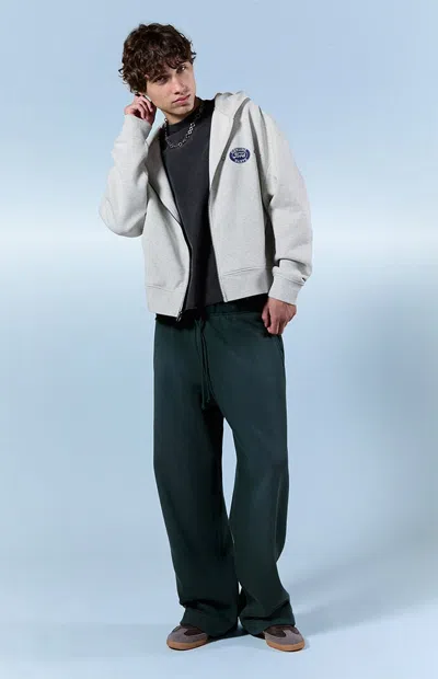 Pacsun Men's Green Washed Fleece Extreme Baggy Sweatpants
