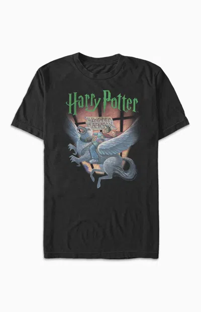 Pacsun Men's Harry Potter Book Cover T-shirt In Black