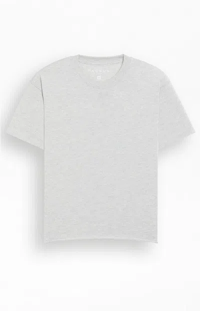 Pacsun Men's Heather Grey Premium Cropped T-shirt In Heather Gray In Multi