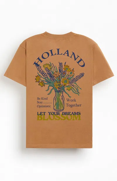 Pacsun Men's Holland Blossom T-shirt In Light Brown