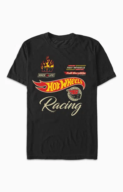 Pacsun Men's Hot Wheels Emblem T-shirt In Black