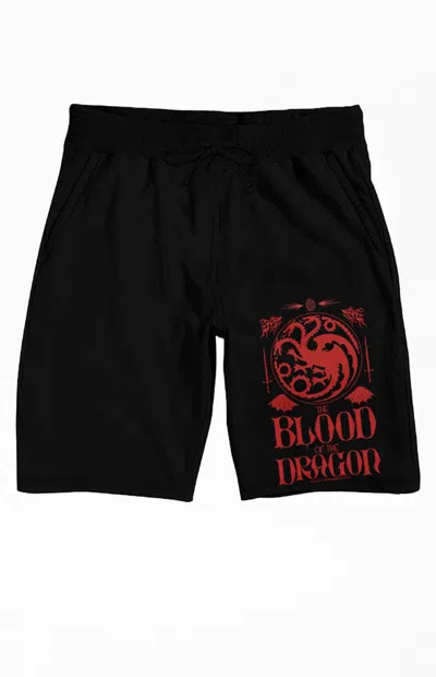 Pacsun Men's House Of The Dragon Blood Sweat Shorts In Black