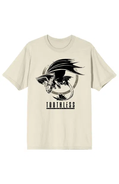 Pacsun Men's How To Train Your Dragon Toothless T-shirt In Natural In Neutral
